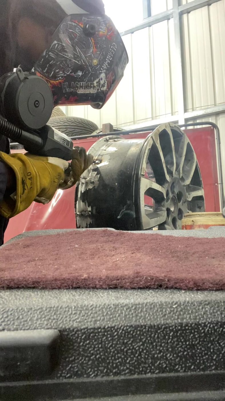 Welding an Alloy Wheel